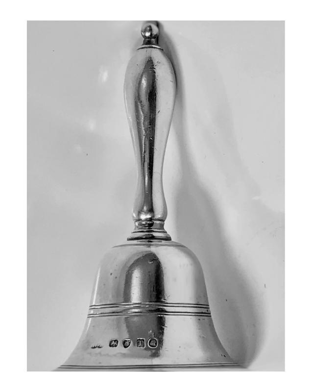 Georgian Silver Table Dinner Bell, London 1814, William Bateman.