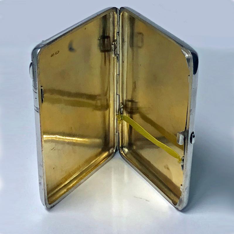 Russian Silver cigarette case, 1908-1926, Feodosii Ivanovich Pekin, Moscow