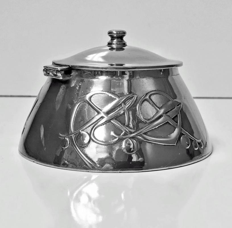 Archibald Knox for Liberty & Co Pewter Inkwell, C.1903.