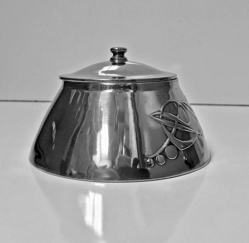 Archibald Knox for Liberty & Co Pewter Inkwell, C.1903.