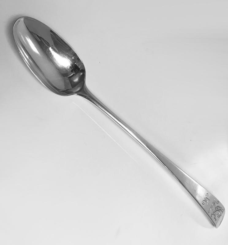 18th century Georgian Silver Basting Spoon, London 1776 Stephen Adams