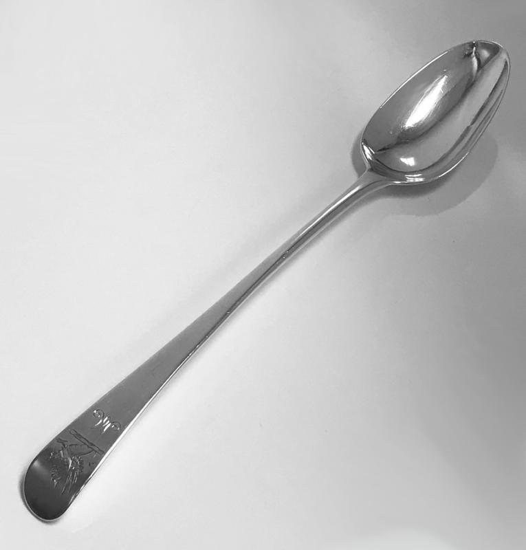 18th century Georgian Silver Basting Spoon, London 1776 Stephen Adams