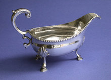 Georgian Silver Sauceboat, London 1785 Charles Hougham