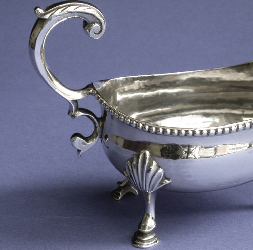 Georgian Silver Sauceboat, London 1785 Charles Hougham