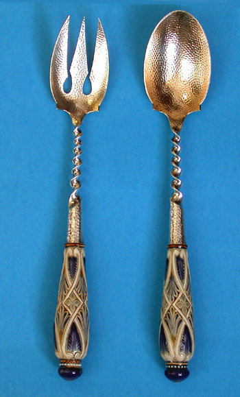 Geo C. Shreve early mark American Sterling Servers, C.1880