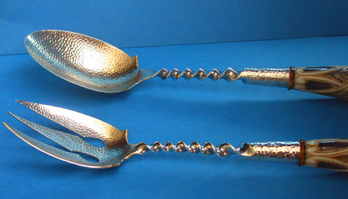 Geo C. Shreve early mark American Sterling Servers, C.1880