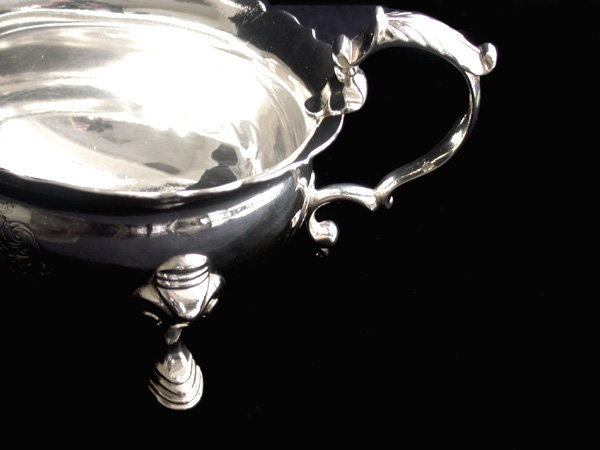 Georgian Silver Sauceboats, London 1739, Thomas Farren