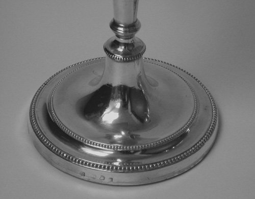 Georgian Silver Candlesticks, 1784 Geo Ashworth Co
