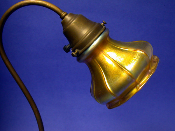 Quezal Glass Desk Lamp, C.1910