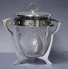 WMF Jugendstil Art Nouveau Secessionist Biscuit Box. Germany C. 1905