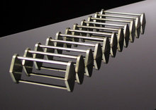 12 Art Deco silver plate Knife rests, France C.1930