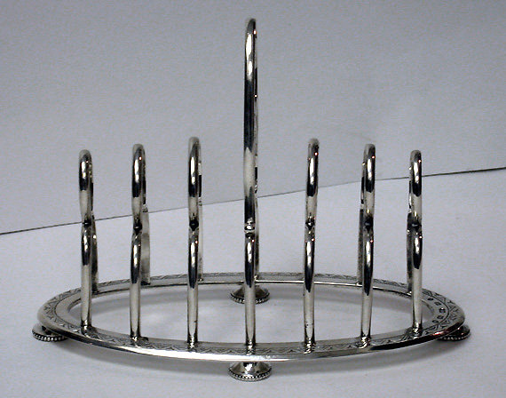 Elkington Silver Toastrack, Birmingham 1871
