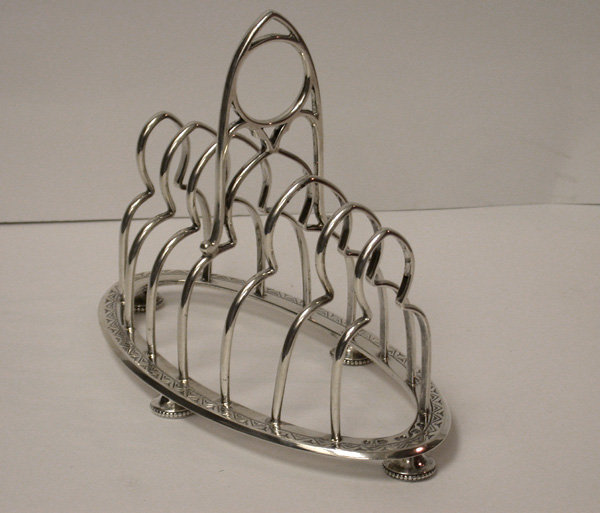 Elkington Silver Toastrack, Birmingham 1871