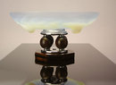 Etling French Art Deco opalescent Glass Centerpiece C.1930.