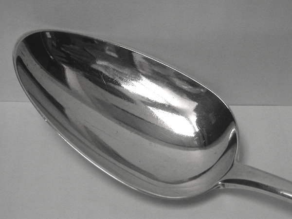 Georgian Silver Old English Serving Spoon, London 1813, Samuel Hennell
