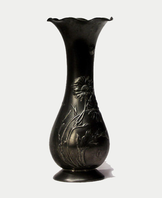 Art Nouveau Kayserzinn Vase, Germany C.1895