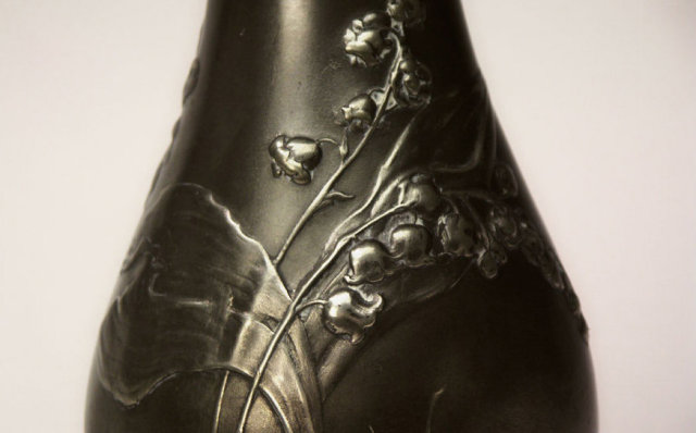 Art Nouveau Kayserzinn Vase, Germany C.1895