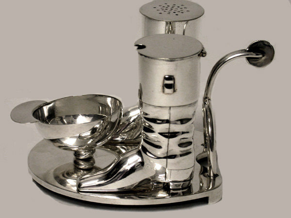 English riding compendium Condiment Set, H & L C.R. Collis C.1885