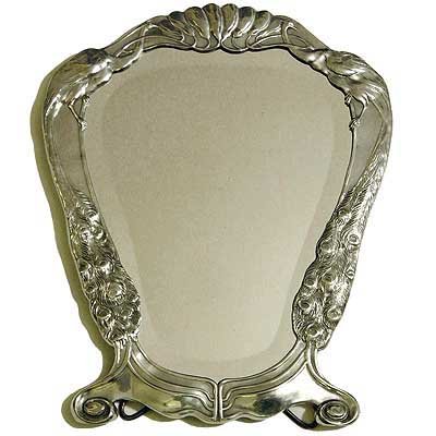 Art Nouveau Jugendstil Mirror Friedrich Adler, Osiris, Germany C. 1901.