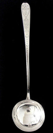 Irish Georgian Silver Soup Ladle Dublin 1785