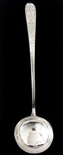 Irish Georgian Silver Soup Ladle Dublin 1785