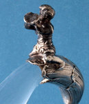 Continental Silver Vase, Cherub Cornucopia , Germany C.1880