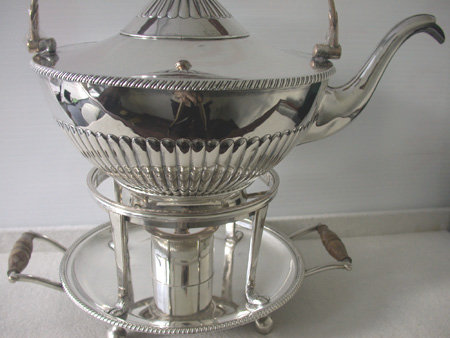 Old Sheffield Plate Kettle, England C.1798 by Watson & Bradbury