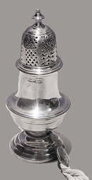 English Silver Castor 1833 R. Gainsford.