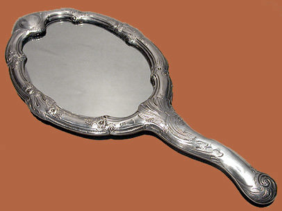 Michelsen Danish Silver Mirror C. 1900.