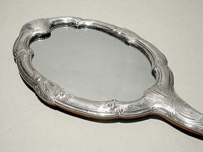 Michelsen Danish Silver Mirror C. 1900.