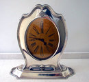 American Art Deco Sterling Clock, Reed & Barton, C.1920
