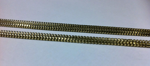 Antique Gold Muff chain, England C. 1880.