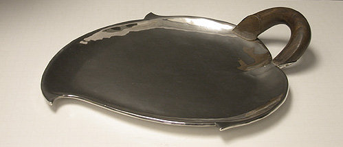 Los Castillo Mexican Sterling Silver Chili Pepper Dish C.1950.