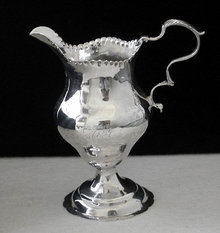 Georgian Silver Cream Jug, London 1778 George Smith