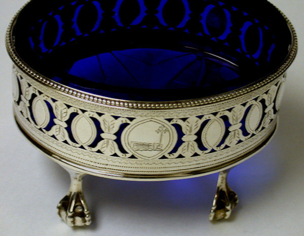 Hester Bateman set of 4 Georgian Salts, London 1790