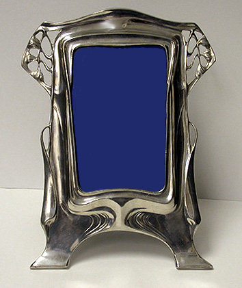 Art Nouveau Jugendstil Pewter Frame Kayserzinn, C.1900