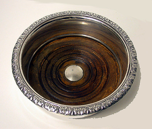 Old Sheffield Plate Wine Coasters, English, C.1810