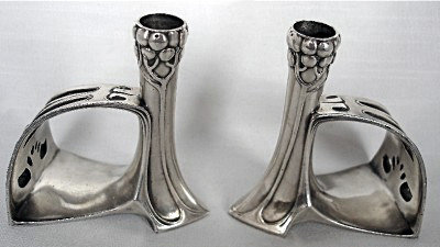 WMF Miniature Candlesticks and Napkin Holders, Germany C.1906.