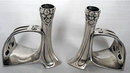 WMF Miniature Candlesticks and Napkin Holders, Germany C.1906.