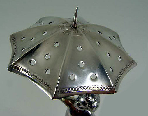 WMF Toothpick holder Cherub Umbrella , Germany C.1910