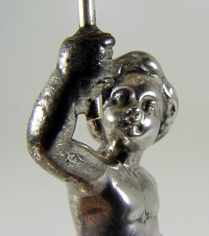 WMF Toothpick holder Cherub Umbrella , Germany C.1910