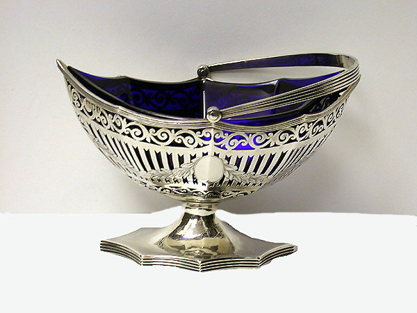 Antique Silver Basket London 1906 Haseler