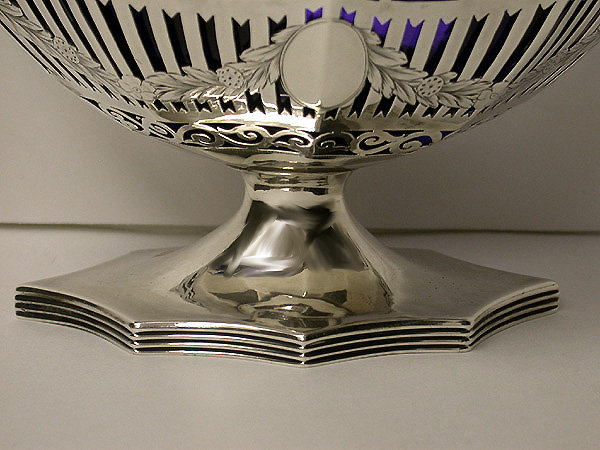 Antique Silver Basket London 1906 Haseler