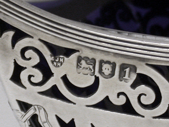 Antique Silver Basket London 1906 Haseler