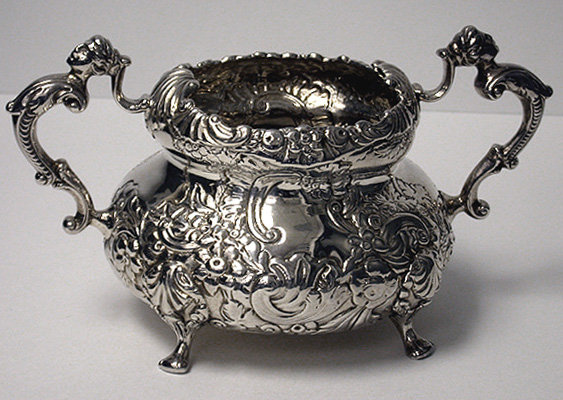 Irish Georgian Silver Tea Set Dublin 1819-20 William Nowlan
