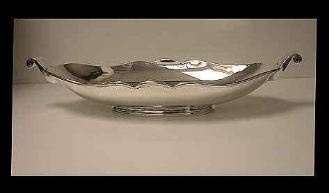 Silver Jardinière Centerpiece Bowl, Belgium C.1940, Delheid Frères.