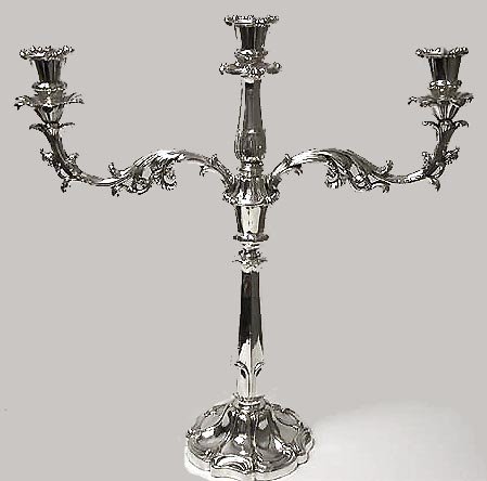 Old Sheffield Plate Candelabra, English C.1830 Waterhouse, Hatfield & Co