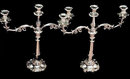 Old Sheffield Plate Candelabra, English C.1830 Waterhouse, Hatfield & Co