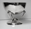 Arts and Crafts Scottish Silver hammered large Bowl, Glasgow 1905 R & W Sorley