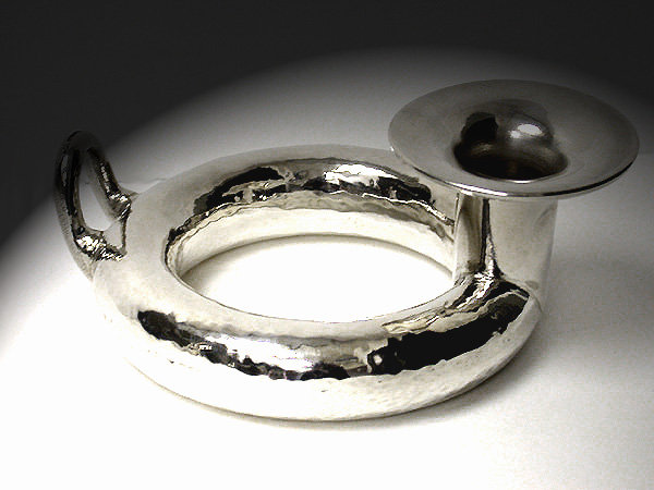Lalaounis Sterling candlestick, Greece C.1960